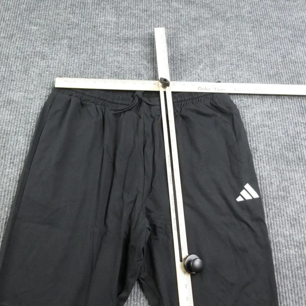 Adidas Pants Mens XL Black Tapered Track Drawstring Pockets 34x30* NWT